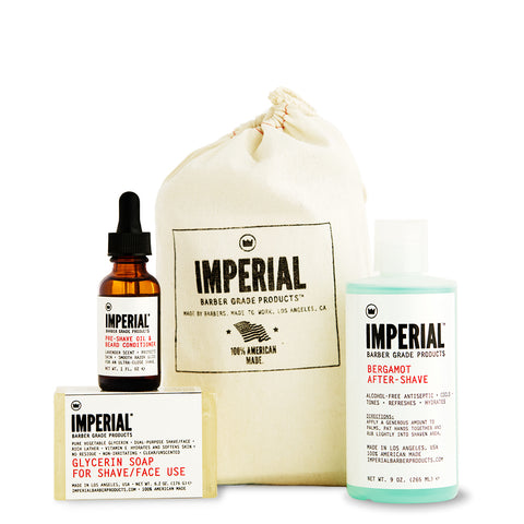 SHAVE BUNDLE - IMPERIAL BARBER PRODUCTS SHAVE BUNDLE - IMPERIAL BARBER PRODUCTS