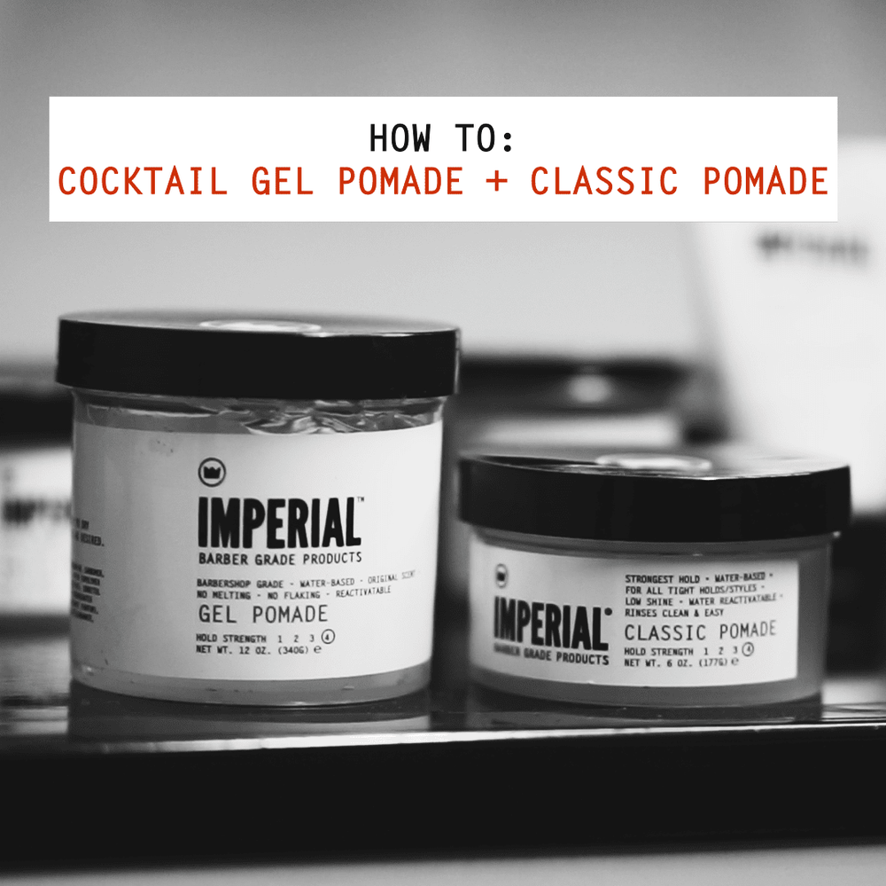 Gel Pomade and Classic Pomade side by side