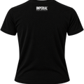 Back view of the black Made Graphic T-shirt showing a small Imperial Barber Grade Products logo at the nape.